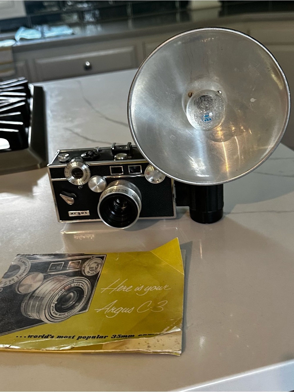 Targus Black and Silver 35mm Camera with Large External Flash